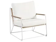 Garden Sofa Set 5 Seater VENARIA with Tables Metal Beige/ White_1054007