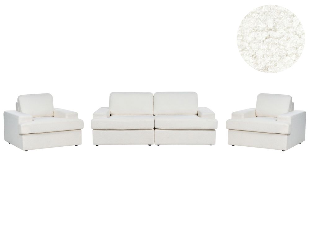 Soffgrupp 5-sits ALLA Bouclé Off-White