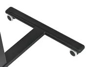 Manual Adjustable Laptop Stand ACADEMIA 65 cm 48 cm with Wheels Dark Brown_946131