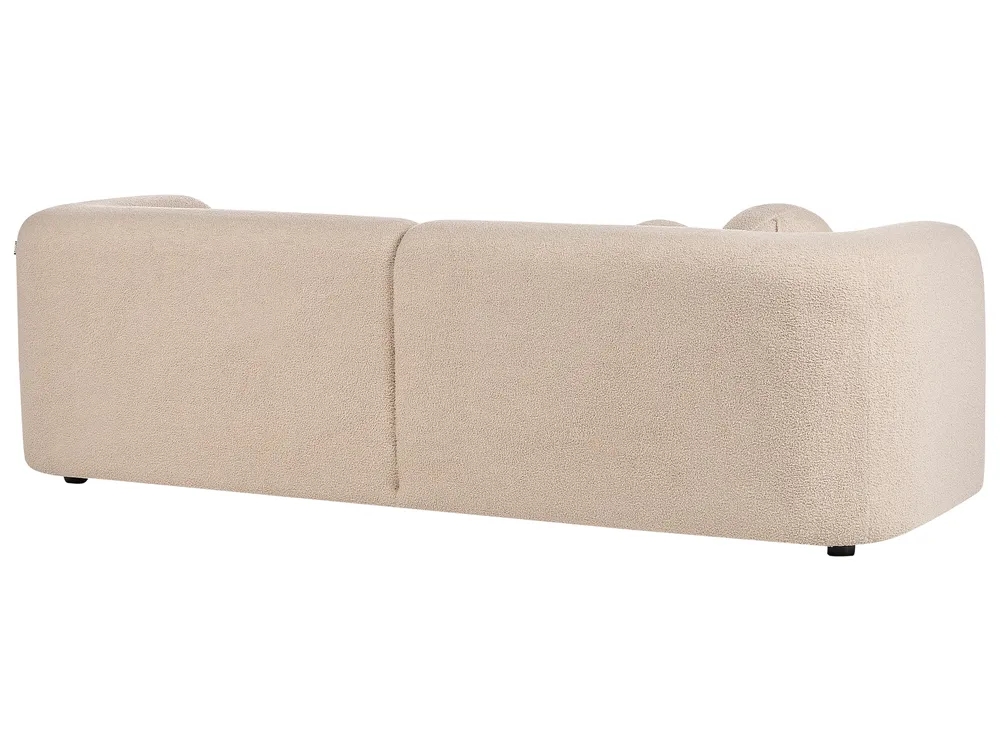 Living Room Set 4 Seater LEIREN Boucle Beige_920736