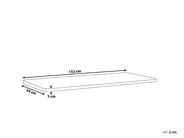 Bench Seat Pad Cushion VIVARA 152 x 54 cm Off-White_897729