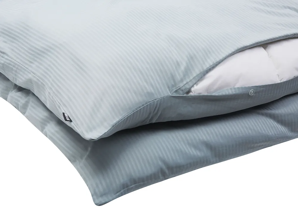 Duvet Cover Set AVONDALE 220 x 240 cm Sateen Cotton Grey_815166