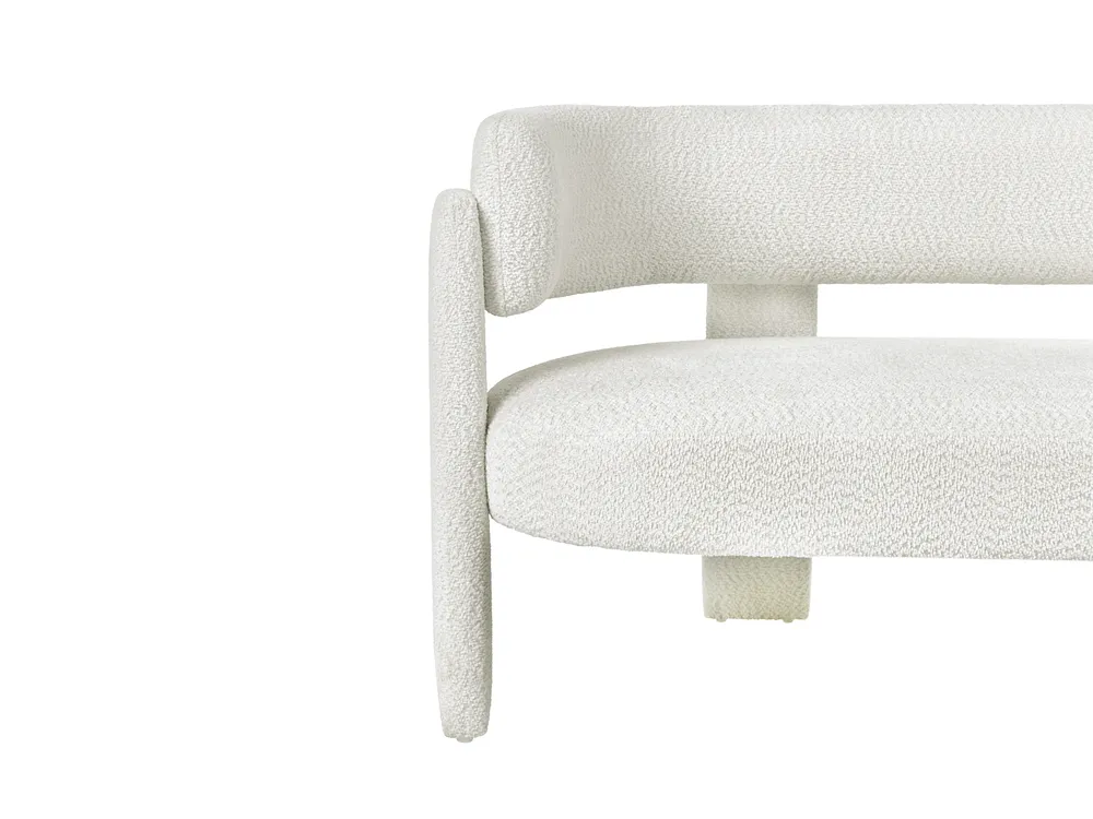 Living Room Set 4 Seater BUREA Chenille Off-White_1072816