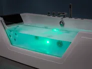 Corner Hot Tub with LED SAMANA 1620 x 760 mm White_762980