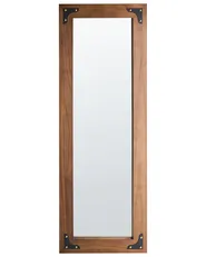 Wall Mirror BLOSVILLE 58 cm 164 cm Fir Wood Brown_997695