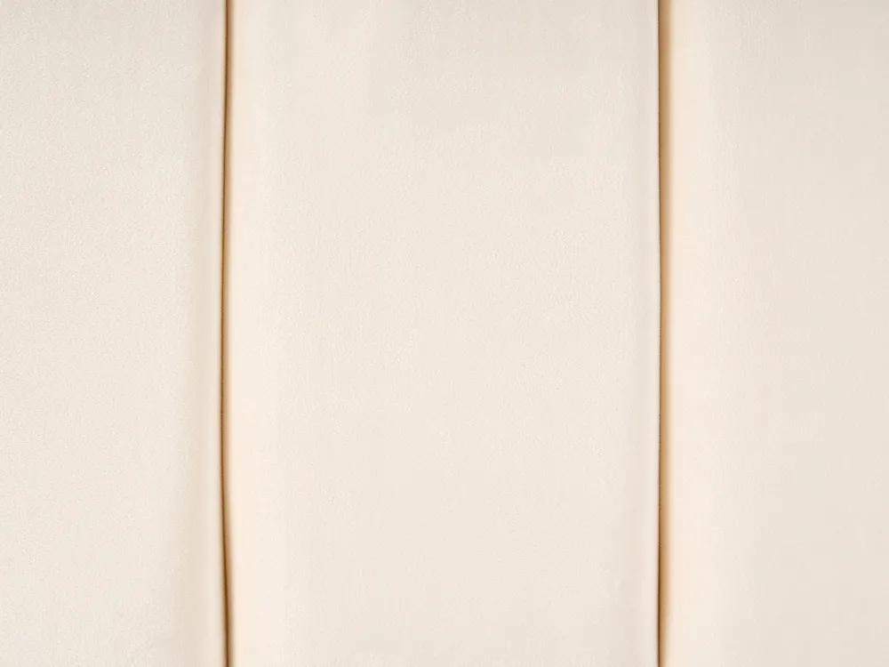 Vattensäng med förvaringsbänk NOYERS Sammet Off-White 160 x 200 cm_1036806