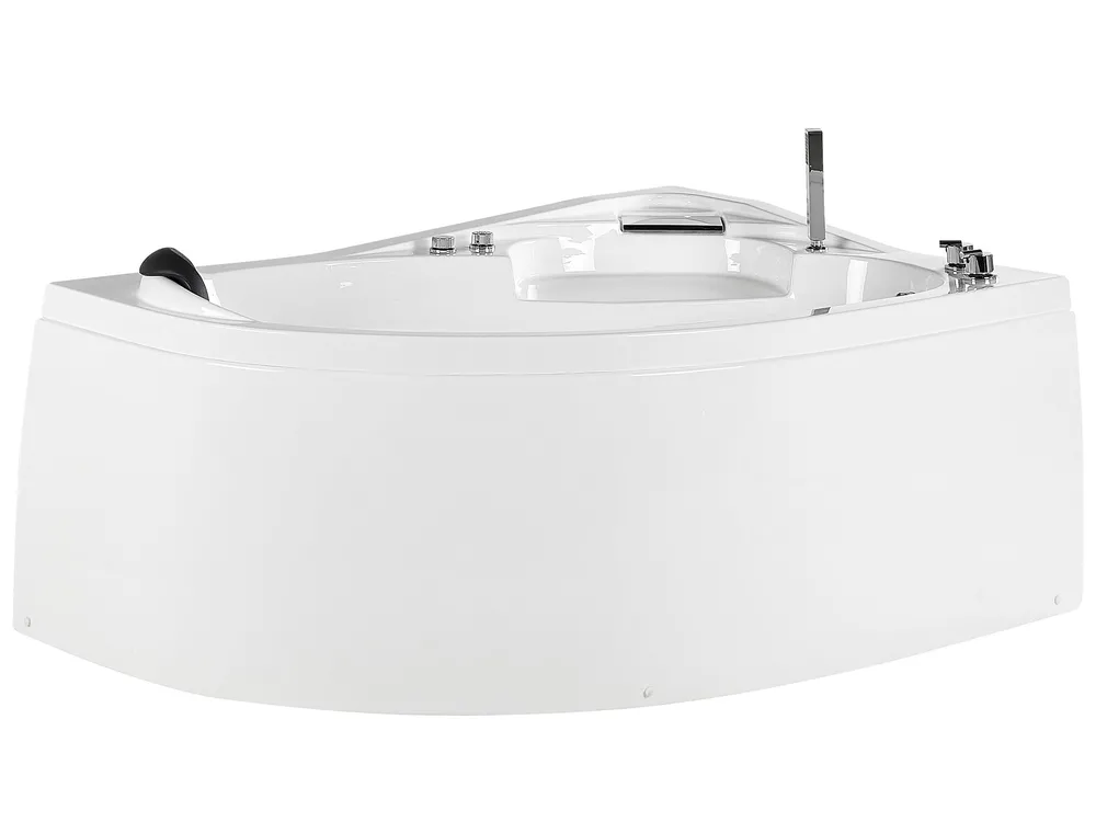 Kulmaporeamme LED-valolla NEIVA 150 x 100 cm Valkoinen Vasen_796373