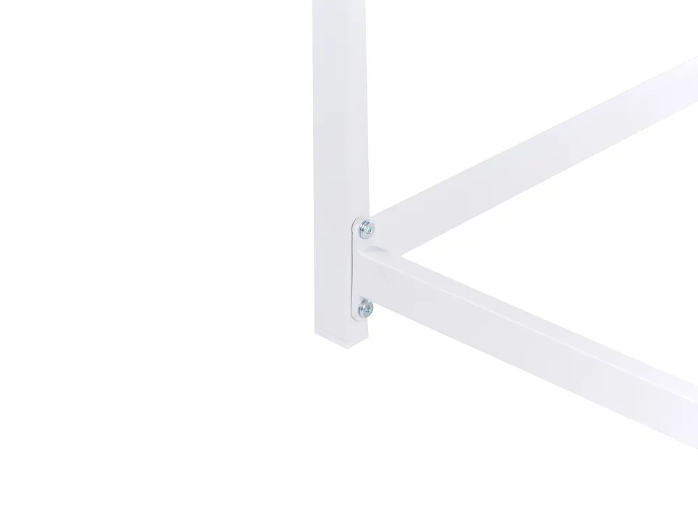 Outdoor Kitchen Island AVETRANA Brown/ White Metal_987533