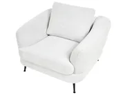 Living Room Set 3 Seater KJAER Fabric Off-White_1006851