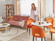 Soffa 3-sits MAURA Sammet Rosa_873019
