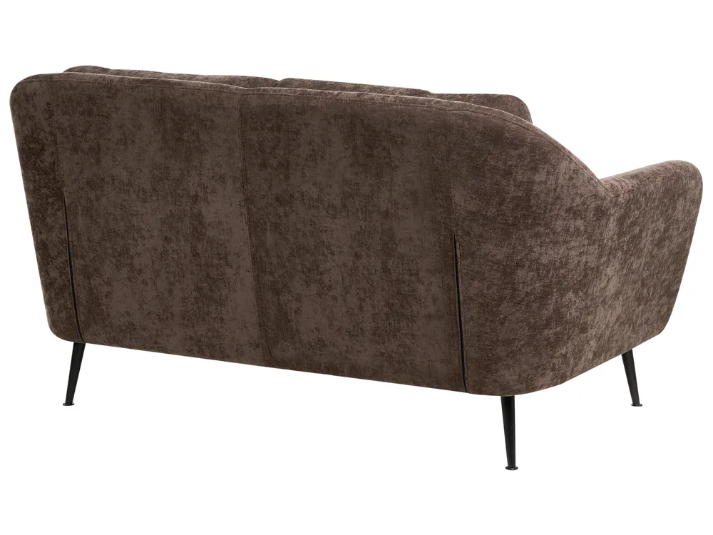 Living Room Set 3 Seater EIBY Chenille Dark Brown_1004244