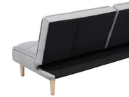 Sofa Bed 3 Seater SILJAN Fabric Light Grey Grey_702083