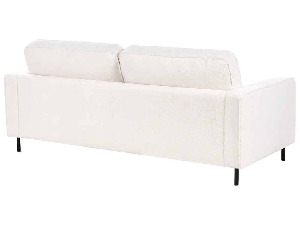 Sofa 3 Seater SAVALEN Boucle White_964483