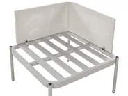 Garden Lounge Set with Table 2 Seater TERRACINA Metal Light Grey_863622