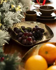 Set of 3 Trinket Dishes UJUNG Metal Gold_953835