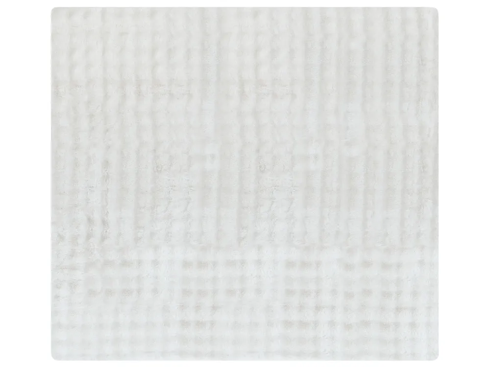 Torkkupeitto SALKA Keinoturkis 200 x 220 cm Valkoinen_917360