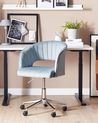 Desk Chair KATONAH Velvet Light Blue