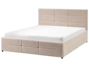 Ottoman Bed MASSOGNES Boucle Beige 140 x 200 cm_1030393