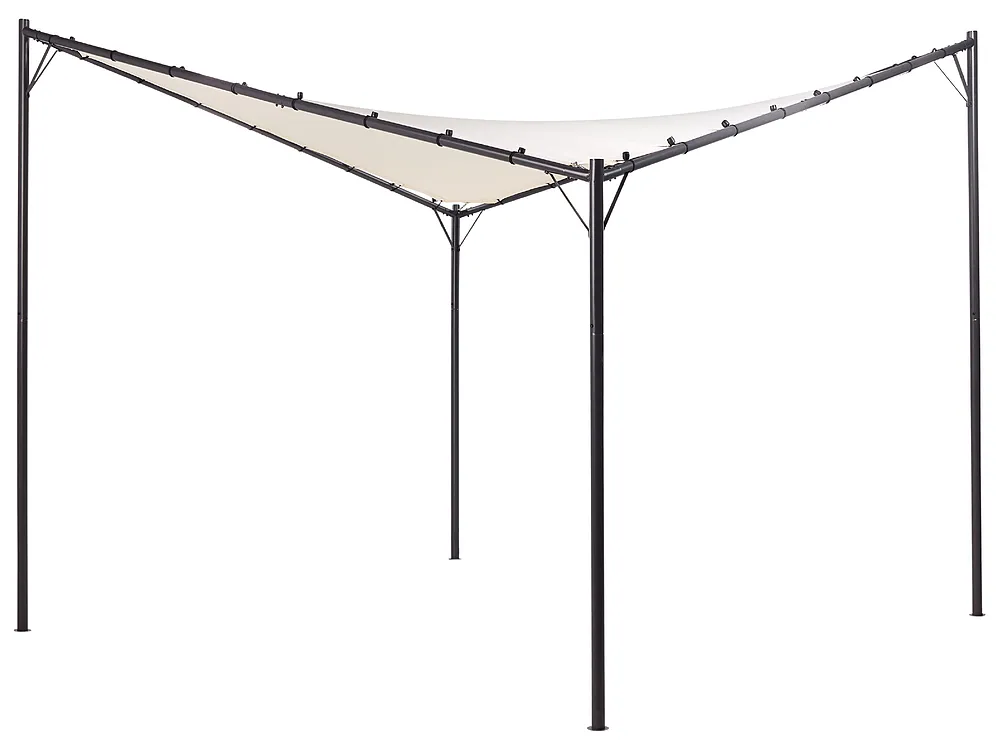 Gazebo AVENTINE 300 cm x 300 cm Metal Beige_866390
