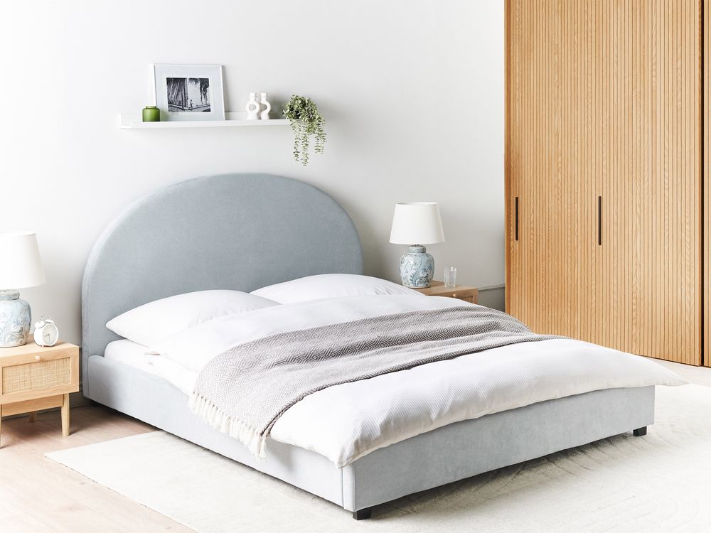 Waterbed Chenille VAUCLUSE 140 x 200 cm (EU Double) Light Blue
