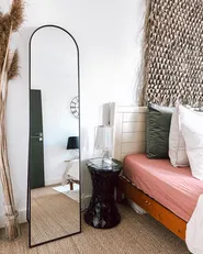 Standing Mirror BAGNOLET 150 cm Metal Black_858007
