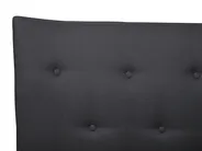 Bed Fabric SAVERNE 180 x 200 cm (EU Super King) Dark Grey_708212