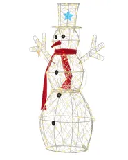 Outdoor Decoration LED VASMAN 93 cm Snowman White_1018815
