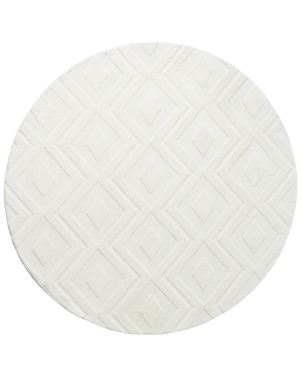 Rug KEVIREL Off-White ø 160 cm
