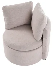 Svängbar fåtölj RANDERS med förvaring Beige_1063353