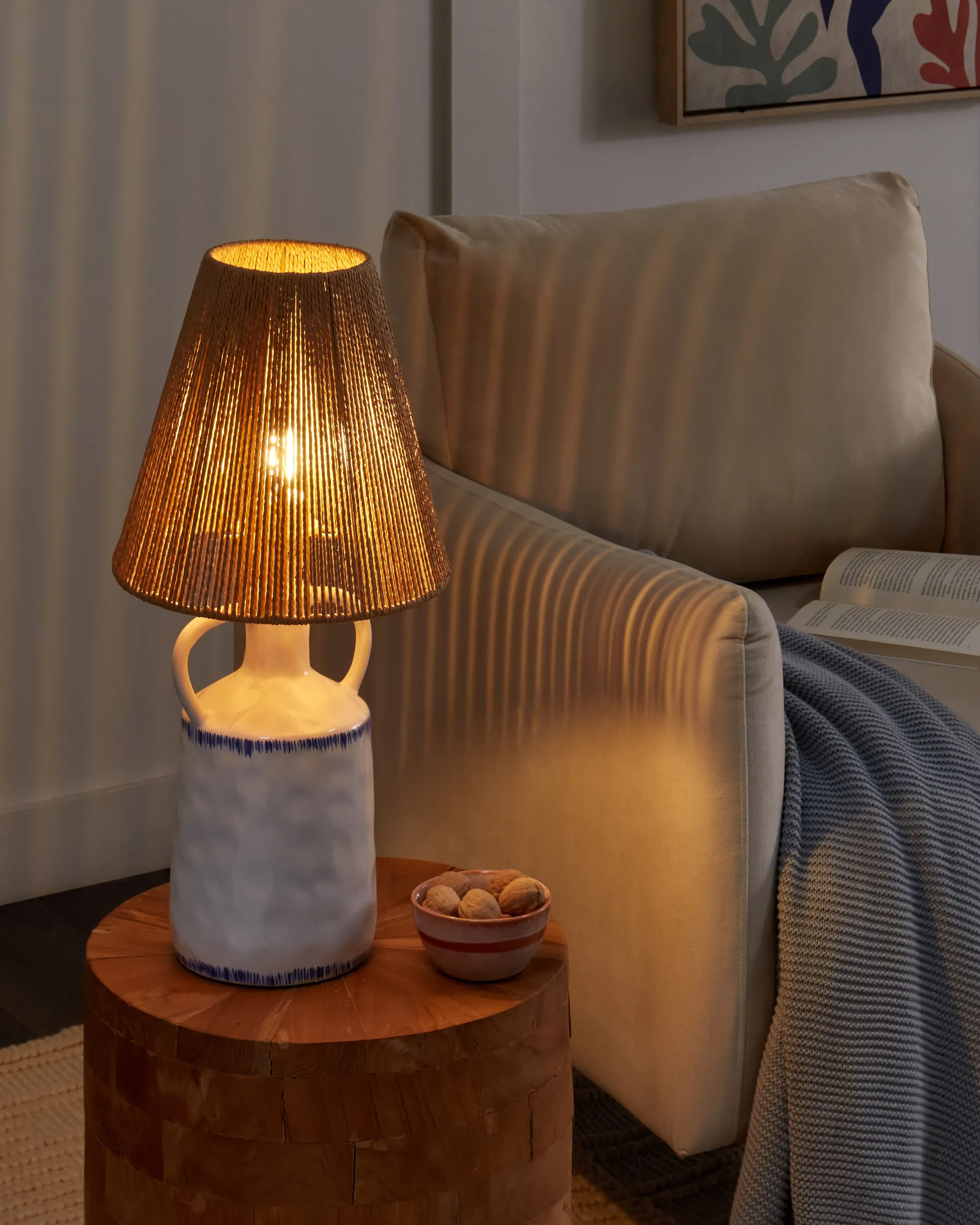 Table Lamp LARISSOS Ceramic White_897313