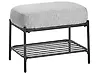 Shoe Bench TRUCKEE Fabric Grey
