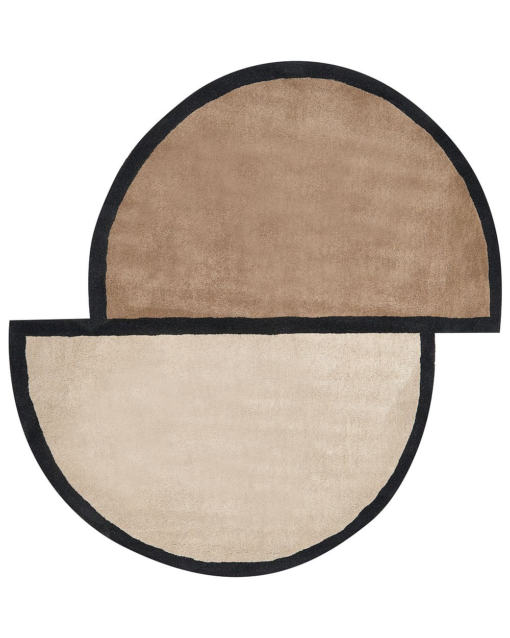 Rug SAKARO Taupe ø 160 cm Wool