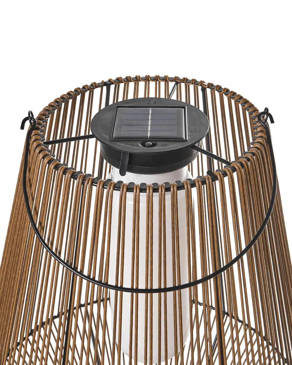 Solar Powered Lantern LUSWISHI 68 cm Natural_1045305