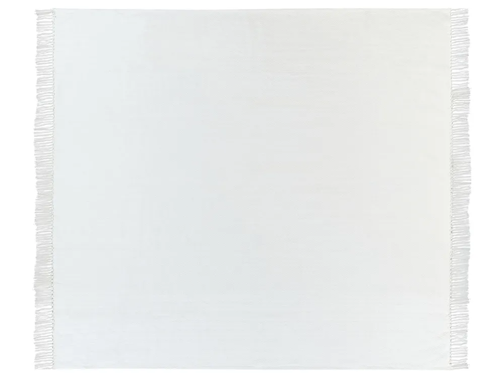 Pläd AMPARA Bomull 200 x 220 cm Off-White_914588