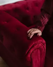 Nojatuoli CHESTERFIELD Sametti Viininpunainen_1182611