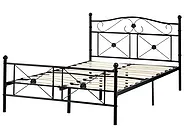 Säng med lamellram Metall RODEZ 120 x 200 cm Svart_1026509