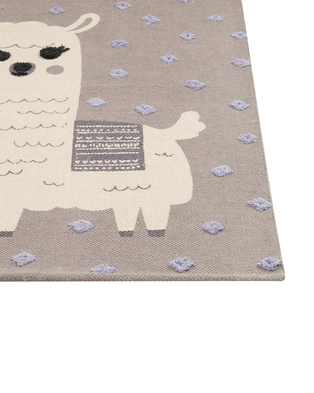 Kids Rug LUBUK Brown 80 x 150 cm Cotton_864153