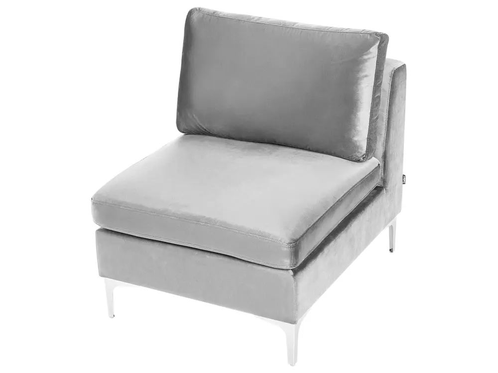 Modular Sofa 3 Seater EVJA Velvet Grey_789352