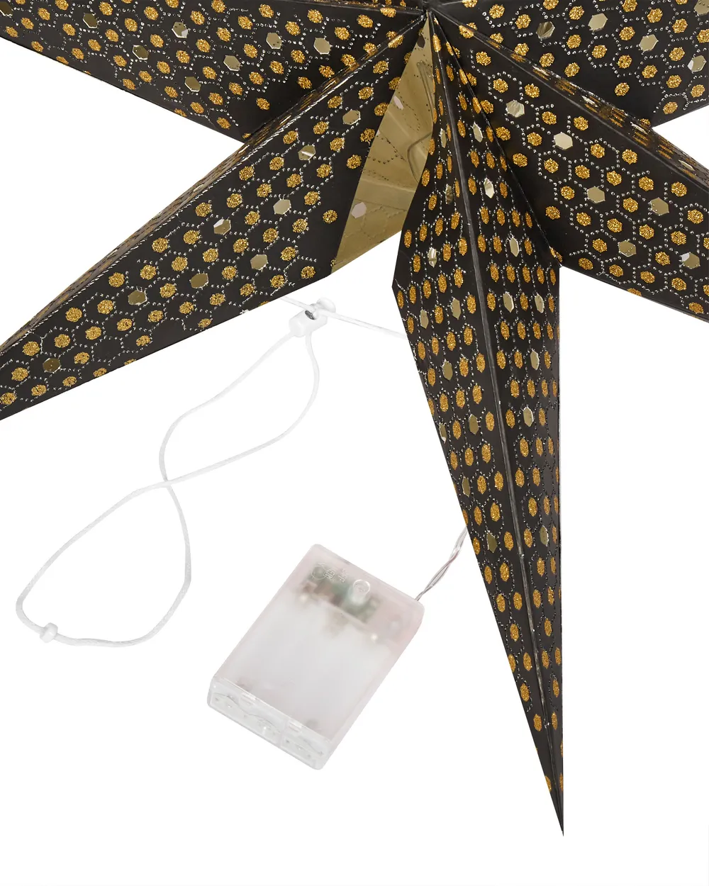 Set med 4 hängande dekorationer LED KAMET 60 cm Stjärna Flerfärgad_947713