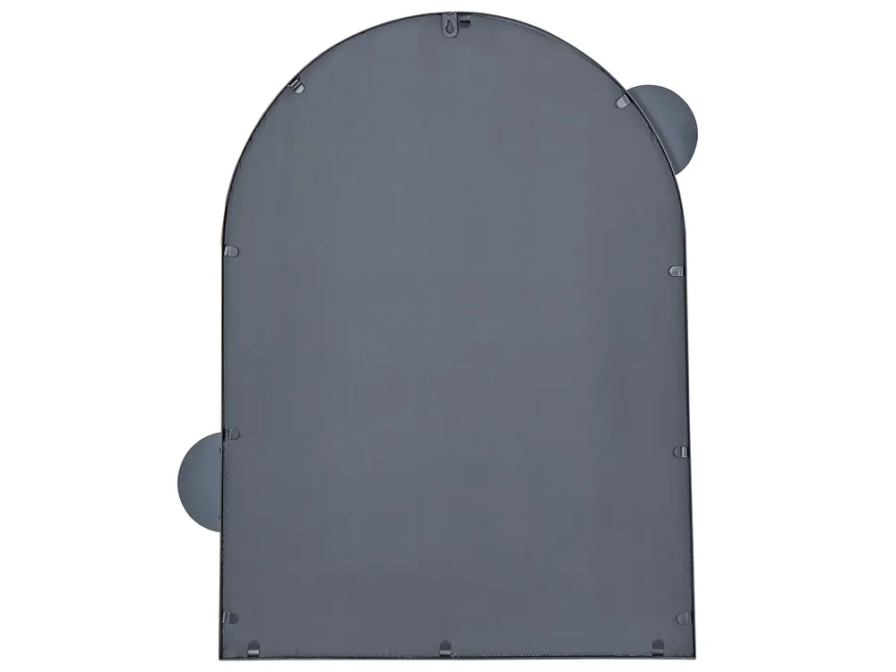 Wall Mirror AULON 69 cm 80 cm Metal Black_900666