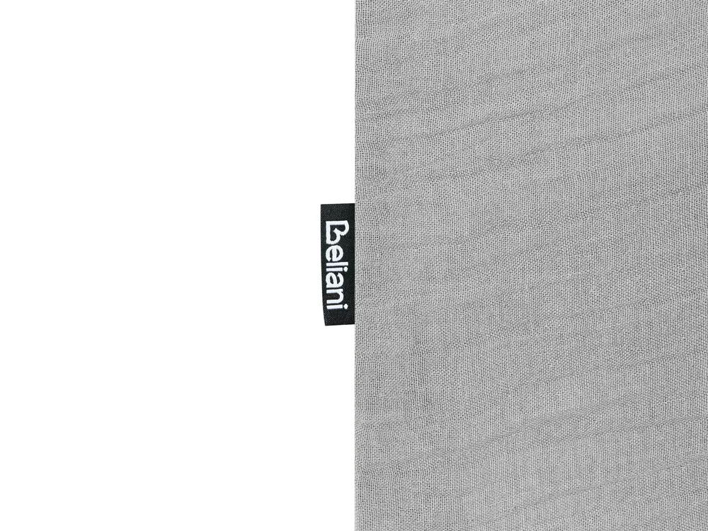 Duvet Cover Set SUMNER 200 x 200 cm Cotton Muslin Light Grey_1060099