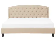Säng med lamellram BORDEAUX 180 x 200 cm Beige_712166