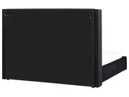 Ottoman Bed LUBBON Velvet Black 180 x 200 cm (EU Super King)_1044106