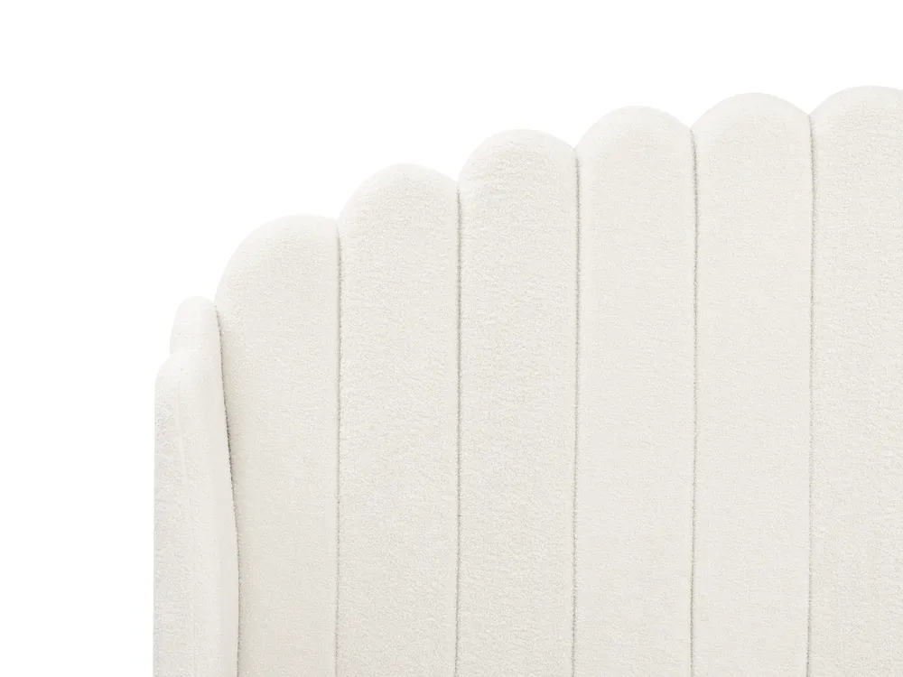 Sänky buklee AMBILLOU 160 x 200 cm Luonnonvalkoinen_967582