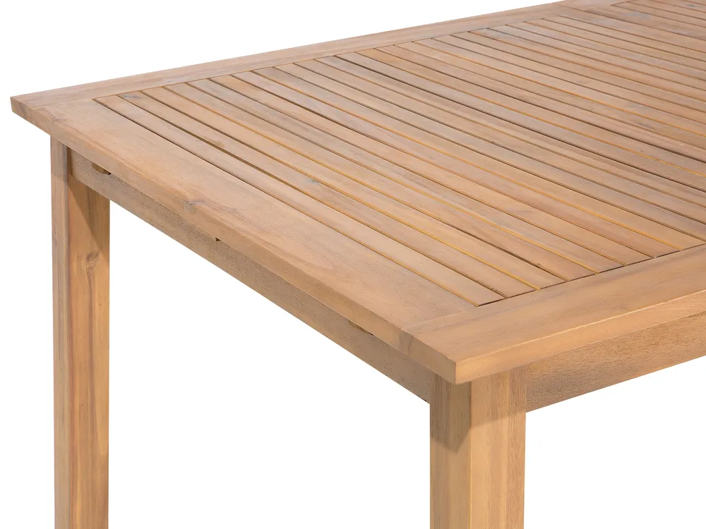 Extending Garden Dining Table CESANA 180/240 cm 100 cm Acacia Wood Light Brown_691148