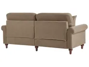Sofa 3 Seater GINNERUP Fabric Brown_1035485