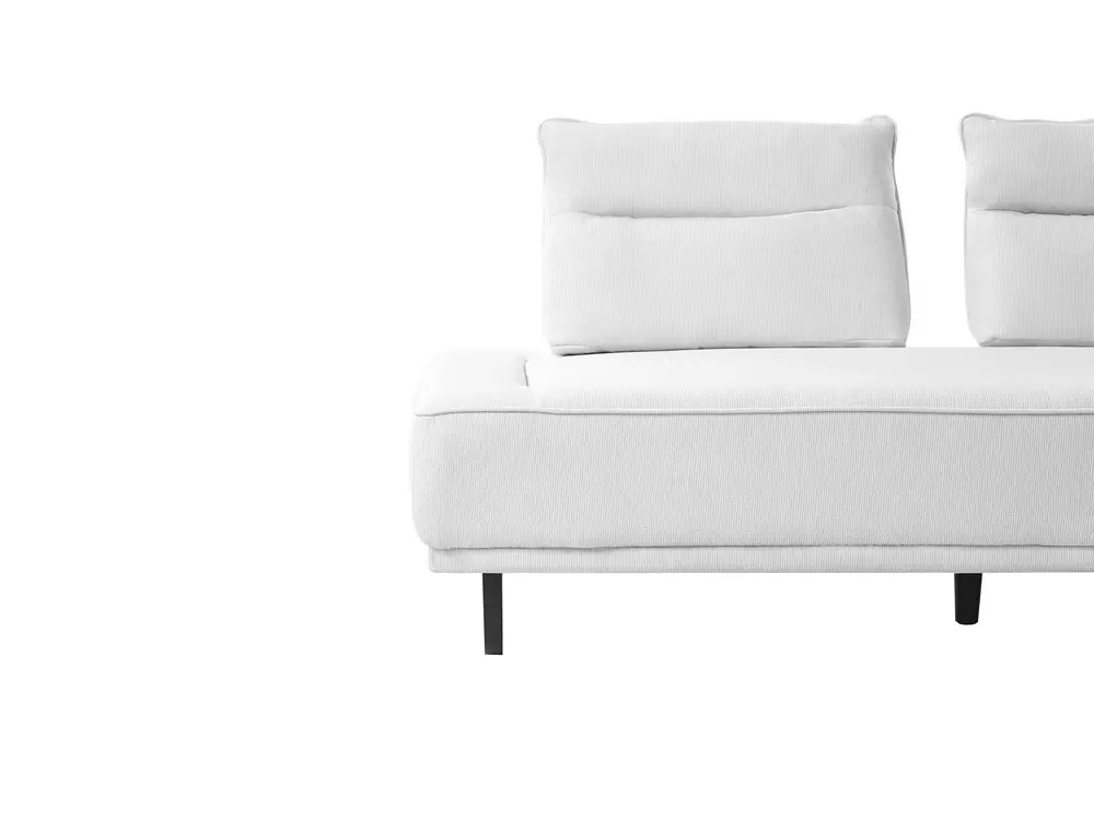 Sofa 3 Seater FAXEN Fabric White_1025193