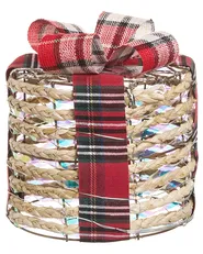 Joulukoristesetti 3 kpl LED-valo VEJLEN 20/25/30 cm Joululahja Beige_1025493