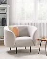 Nojatuoli LOEN Kangas Vaaleanbeige