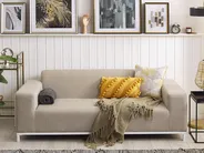 Garden Sofa 2 Seater ROVIGO Beige_786110